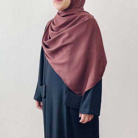 Super Wide Shawl (MS) : Cocoa