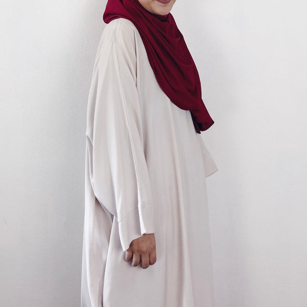 Ribbed Jersey : Crimson Red