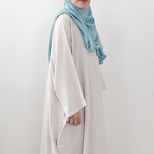 AS/IS - Textured Satin : Sky Blue