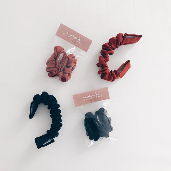 Mask Connector Set : Navy & Terracotta