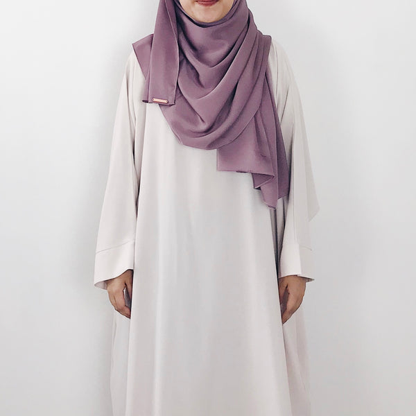 Satin Crepe : Dusty Purple