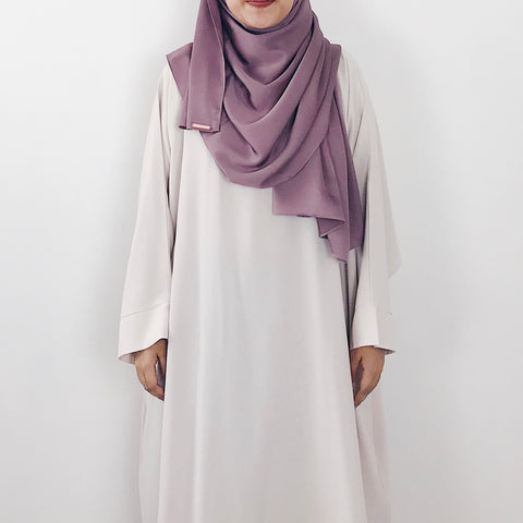 Satin Crepe : Dusty Purple