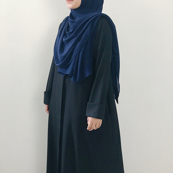 Textured Chiffon : Navy