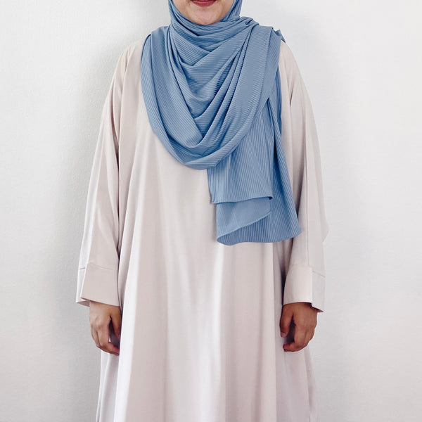 Ribbed Jersey : Dusty Blue