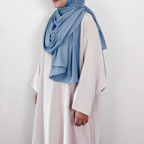 Ribbed Jersey : Dusty Blue