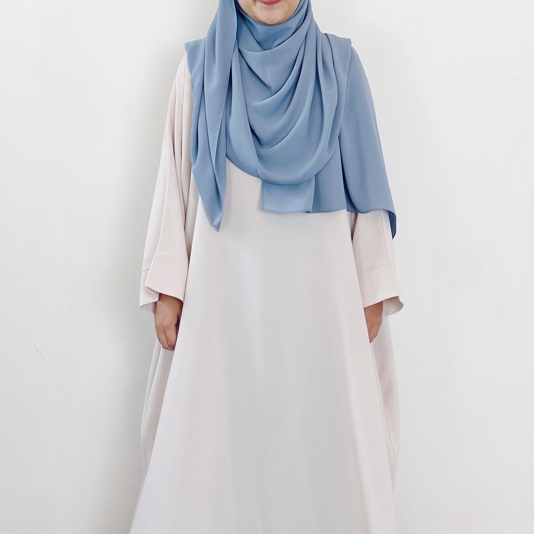 AS/IS - Premium Chiffon : Dusty Blue