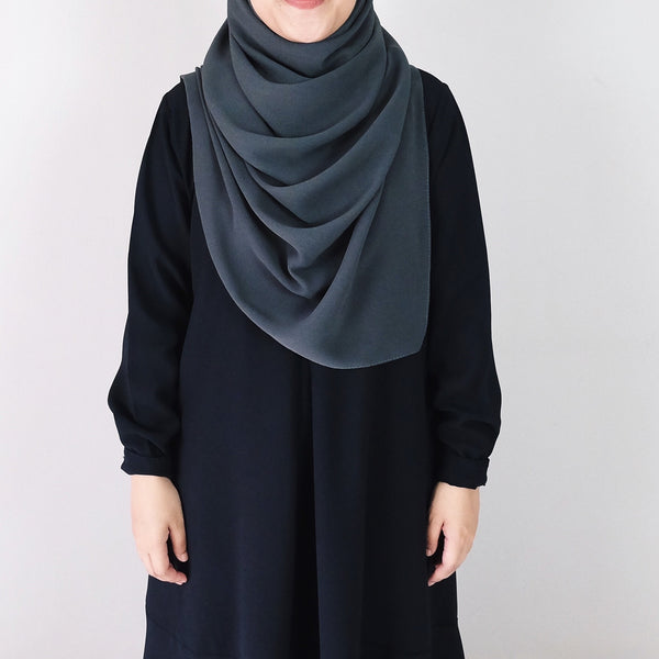 Textured Chiffon : Dark Grey