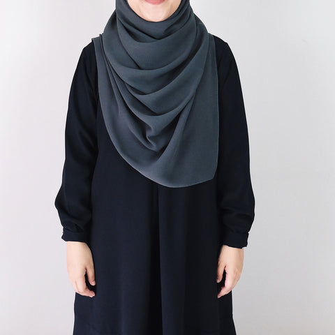 Textured Chiffon : Dark Grey