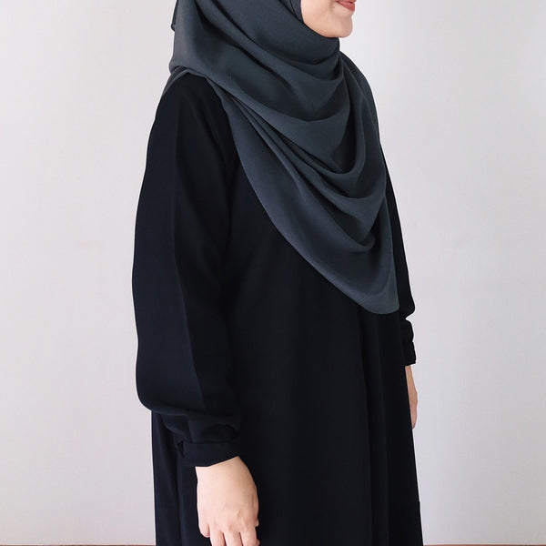 Textured Chiffon : Dark Grey