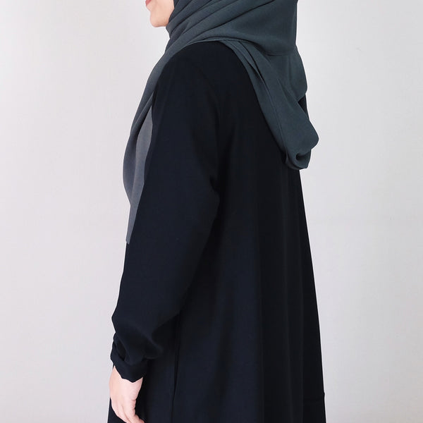Textured Chiffon : Dark Grey