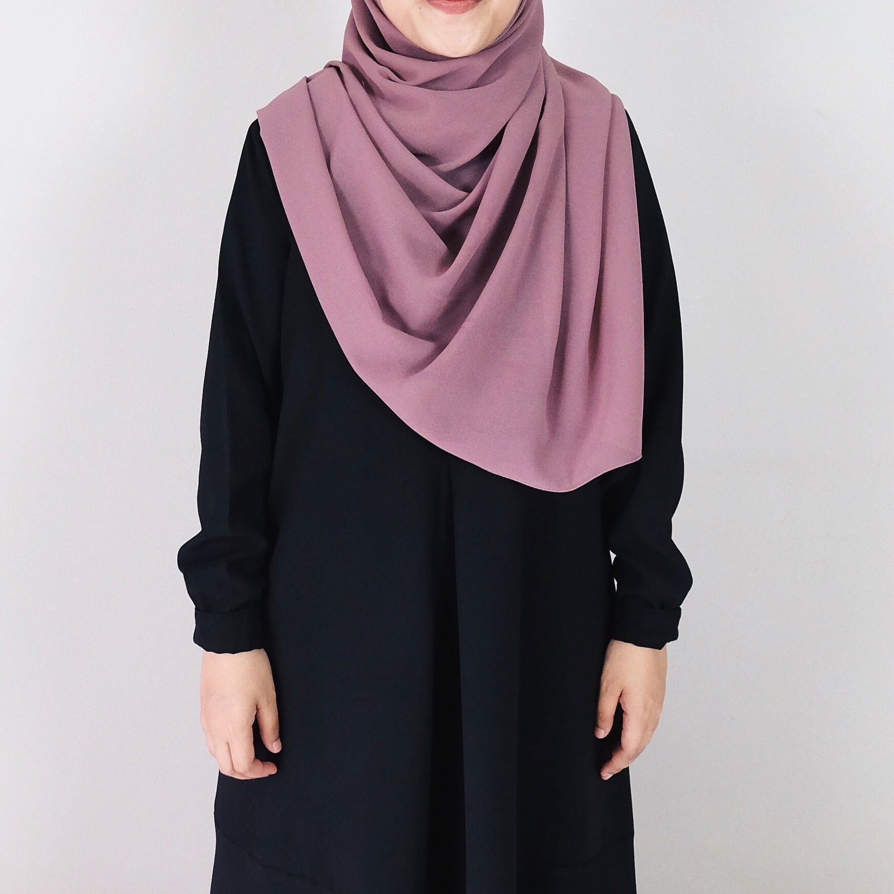 Basic Georgette : Dusty Pink