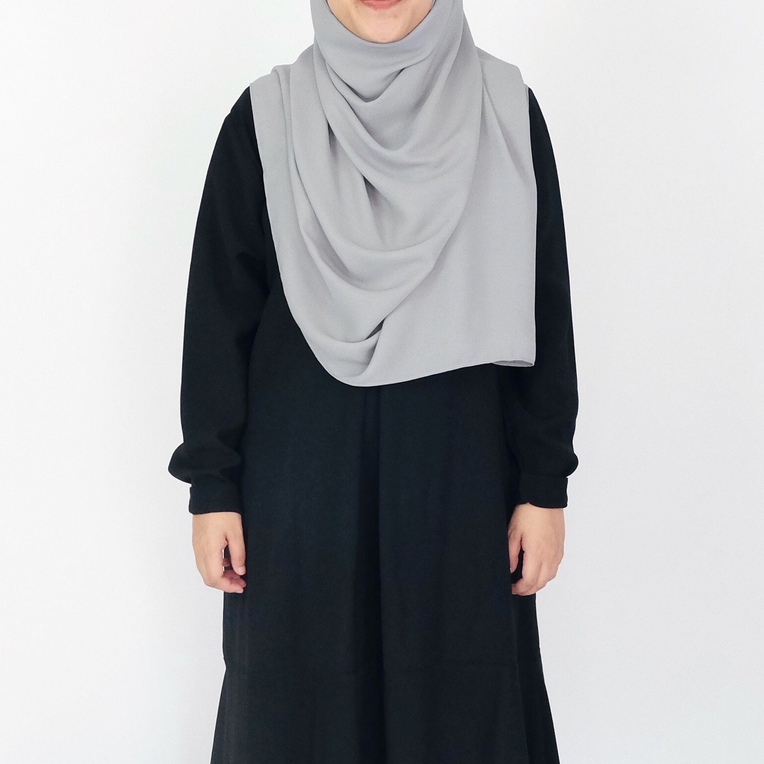 Premium Chiffon : Soft Grey