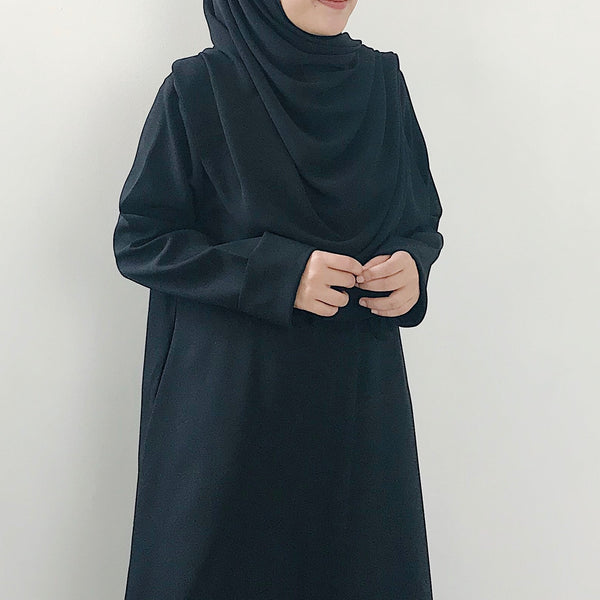 Textured Chiffon : Black