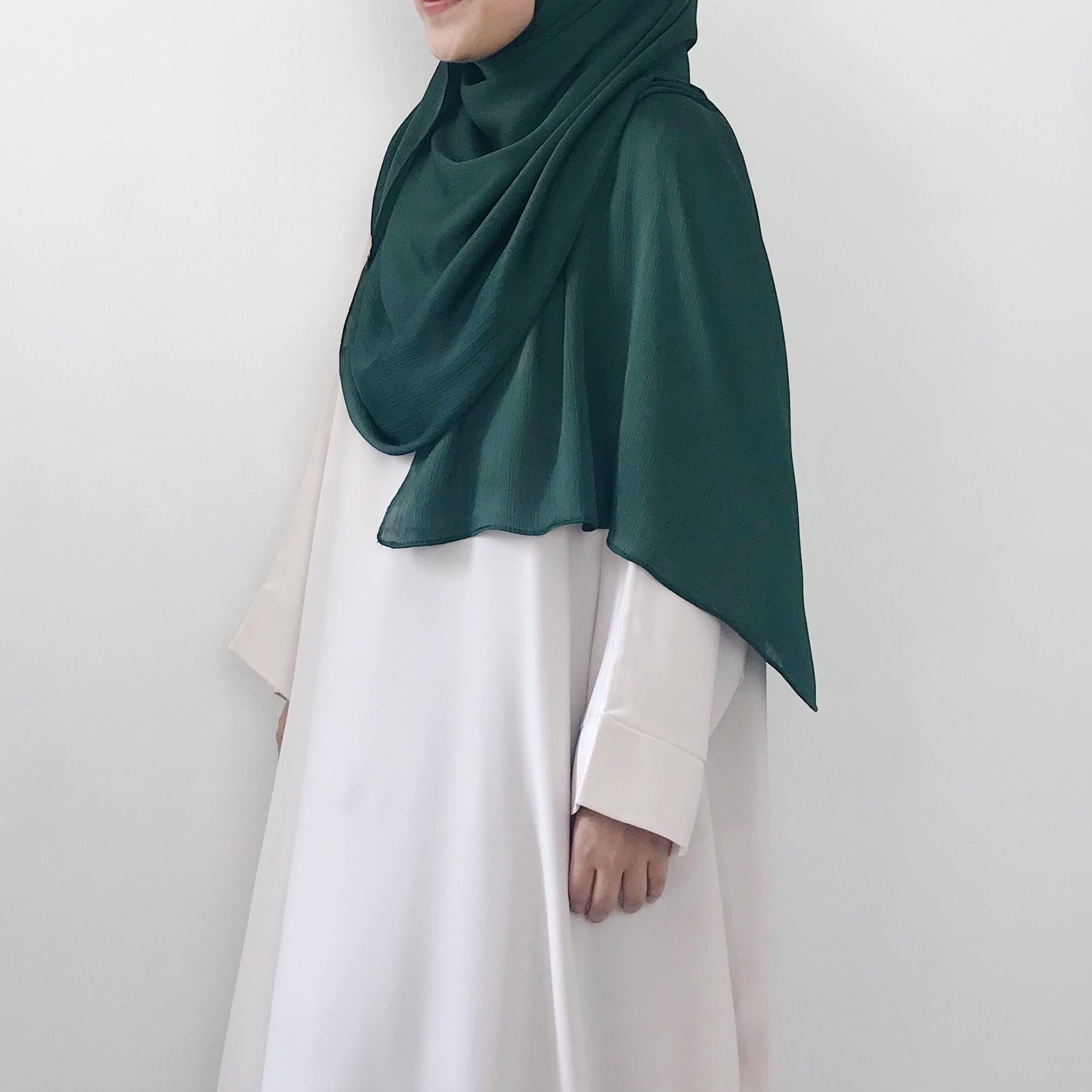 AS/IS - Textured Satin : Emerald