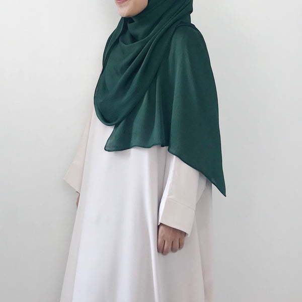 AS/IS - Textured Satin : Emerald