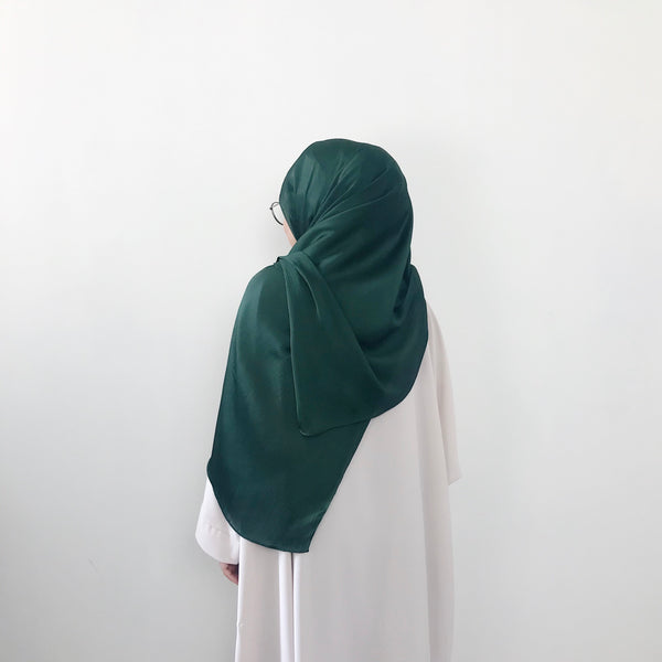 AS/IS - Textured Satin : Emerald