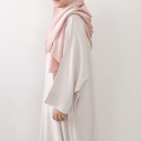 Textured Satin : Baby Pink