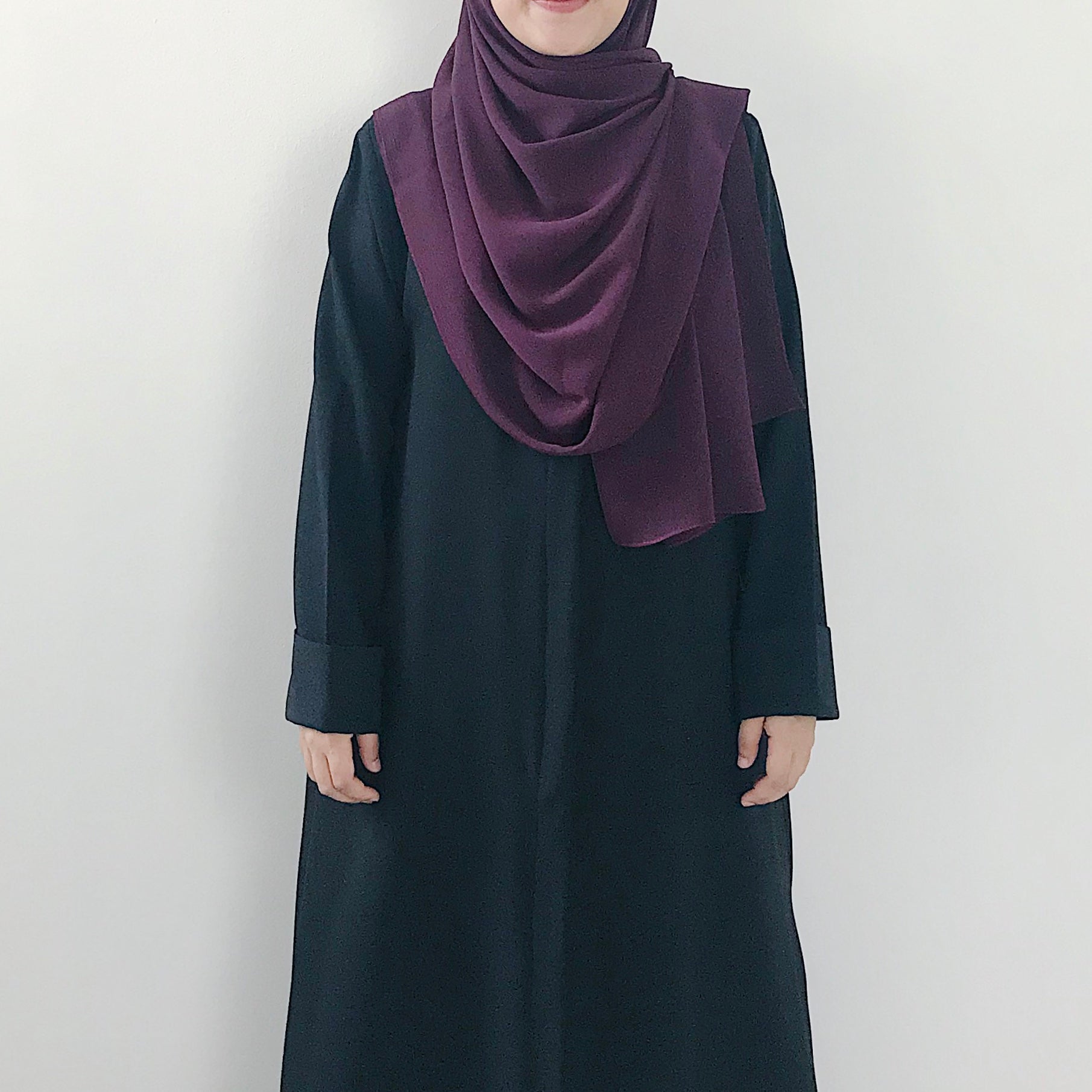 Textured Chiffon : Mulberry