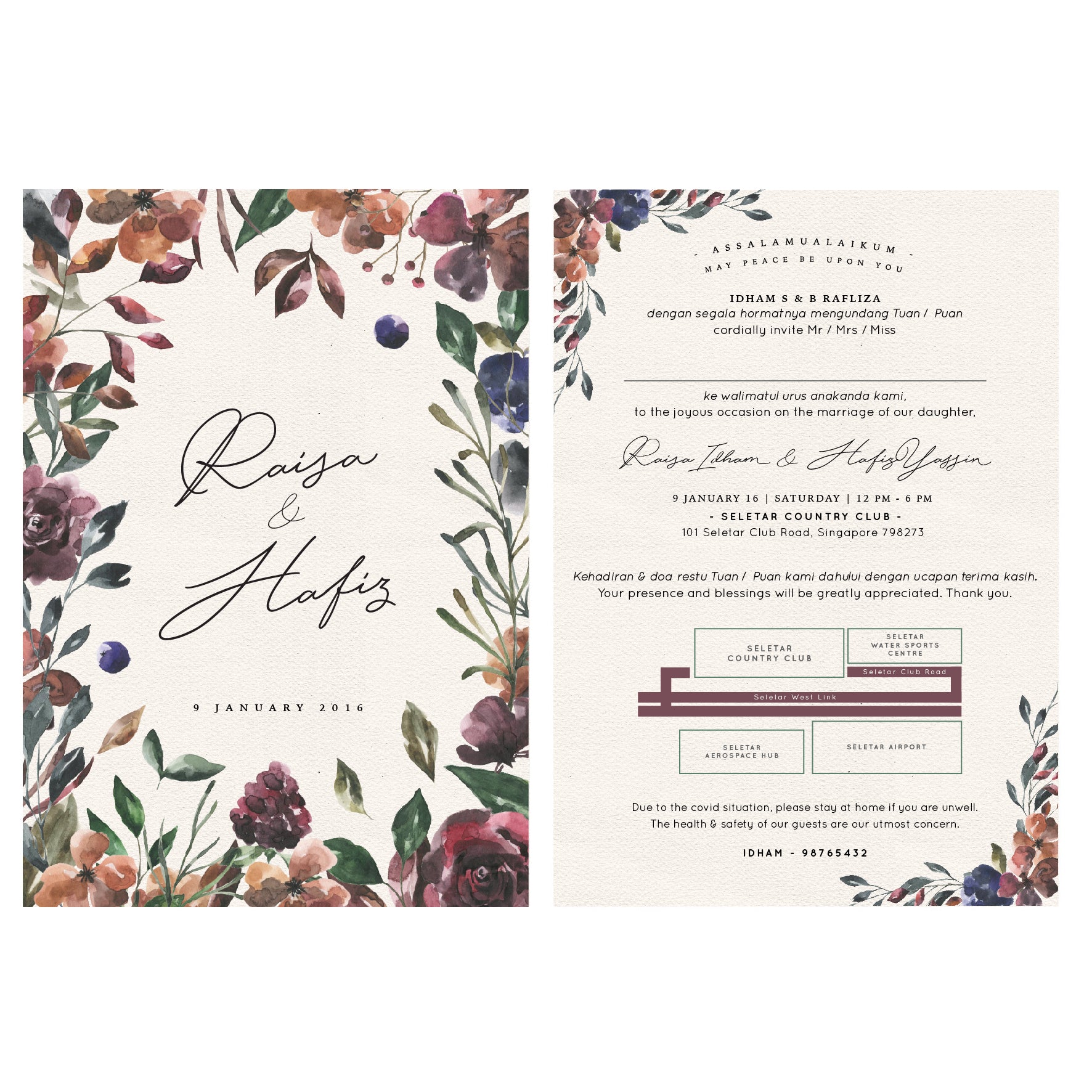Invitation Card : Floral D