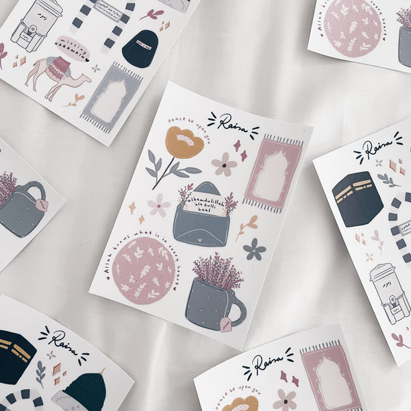 A6 Sticker Sheet : Floral