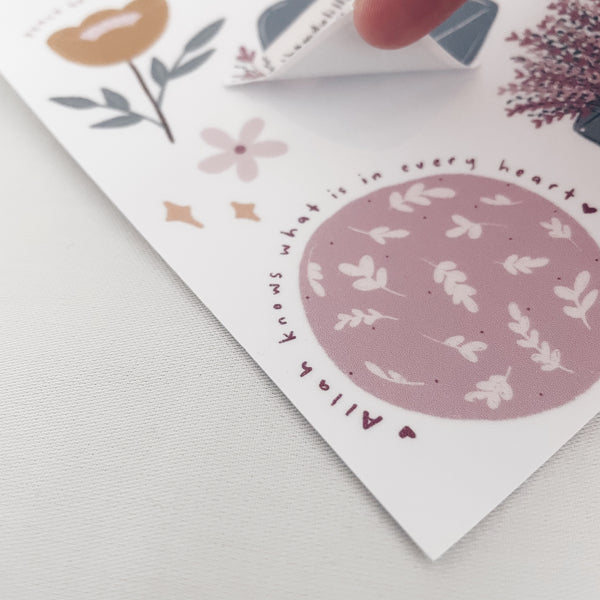 A6 Sticker Sheet : Floral