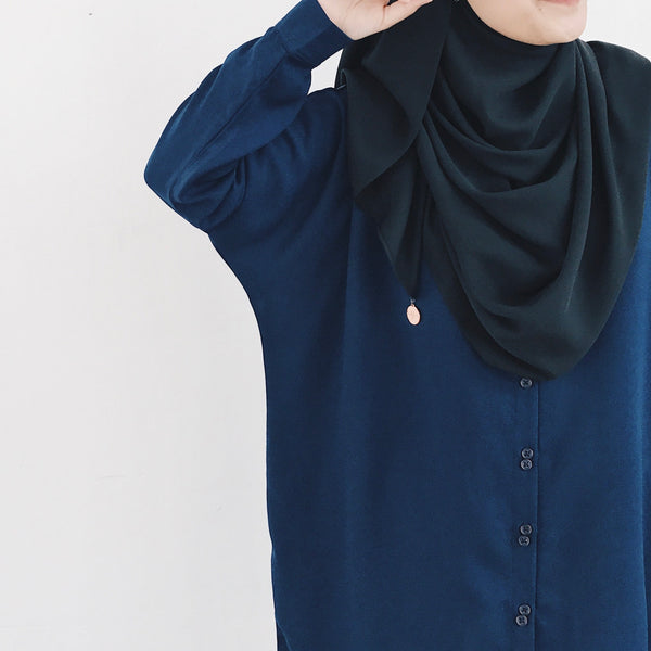 Oversized Tunic : Navy