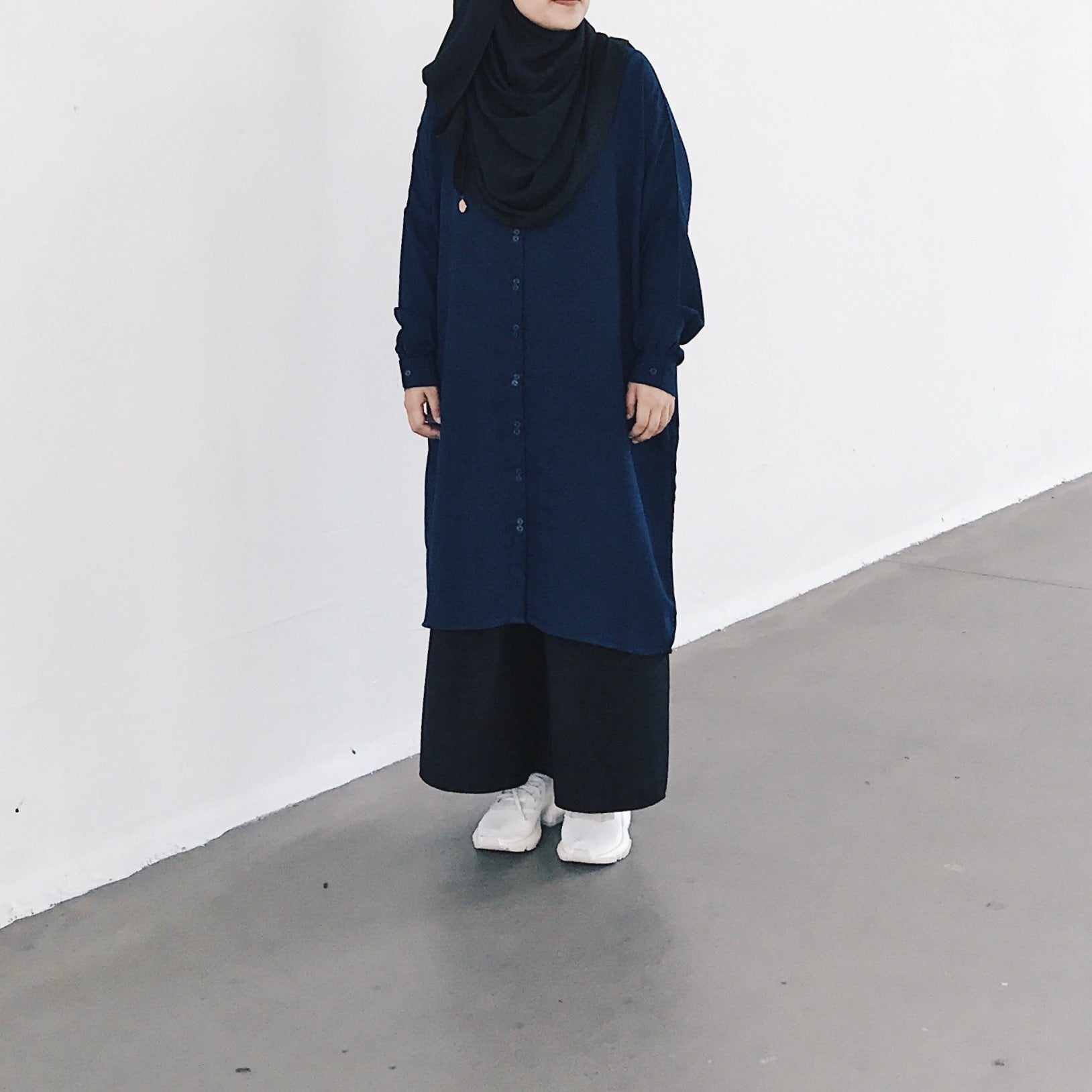 Oversized Tunic : Navy