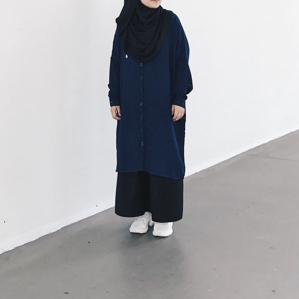 Oversized Tunic : Navy
