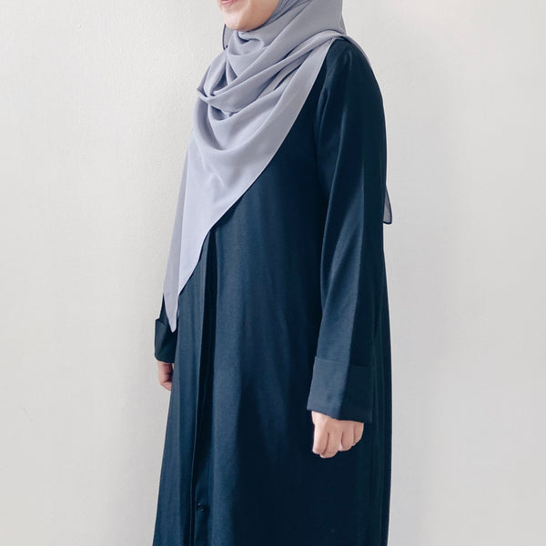 Tie-Back Shawl : Grey
