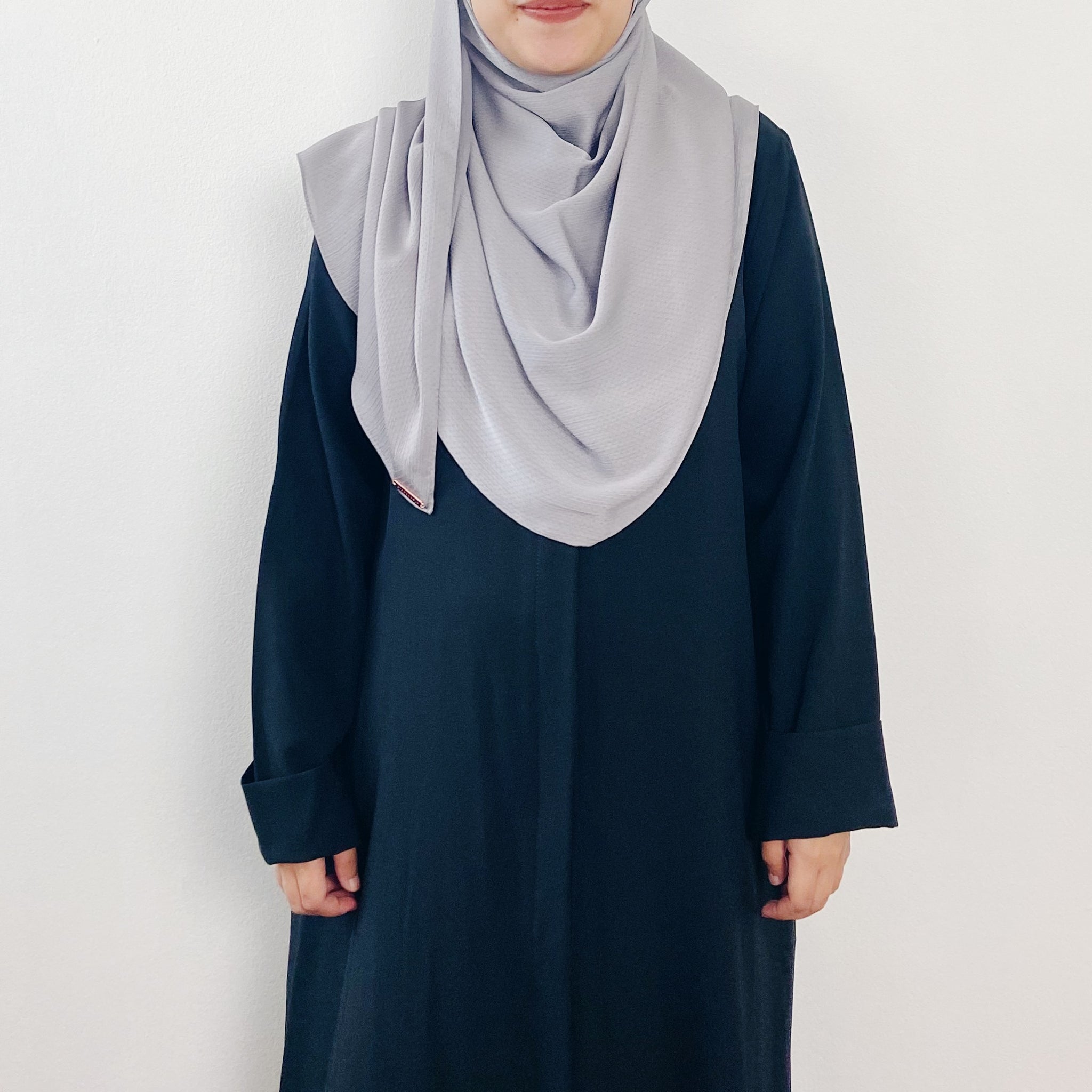 Textured Satin : Grey