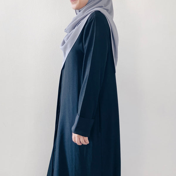 Tie-Back Shawl : Grey