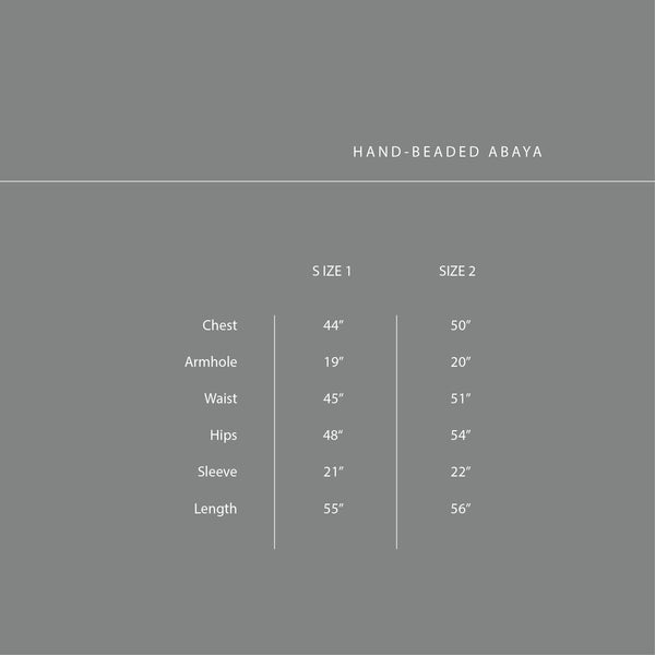 Capsule Collection : Hand-Beaded Abaya