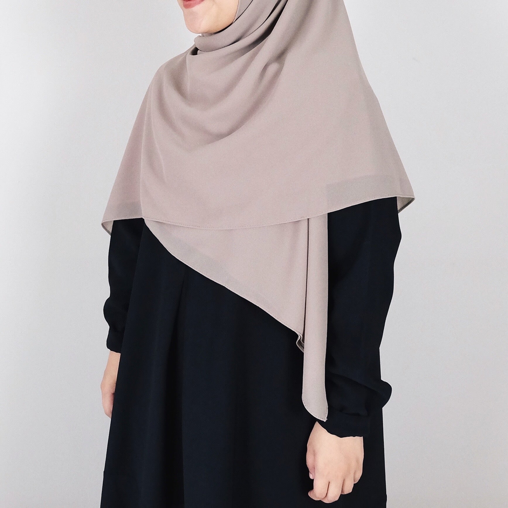 [Scarf 50"] Basic Georgette : Hazel