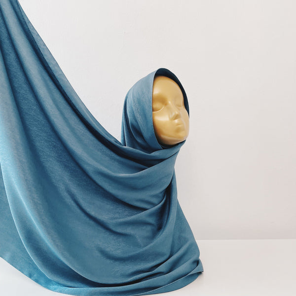 AS/IS - Lined Satin : Turquoise Blue