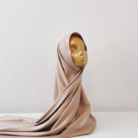 Lined Satin : Caramel