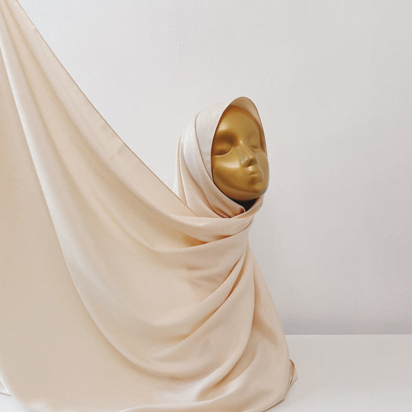 AS/IS - Lined Satin : Cream