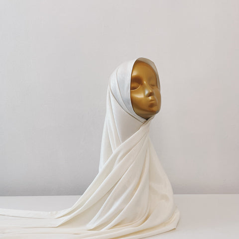 AS/IS - Lined Satin : Off White