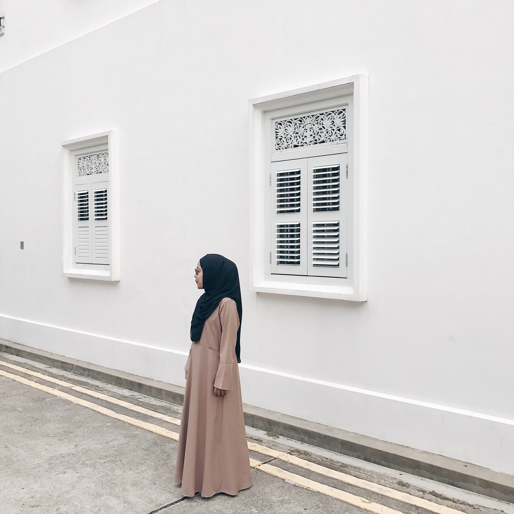 Cotton Flare Dress - Toffee