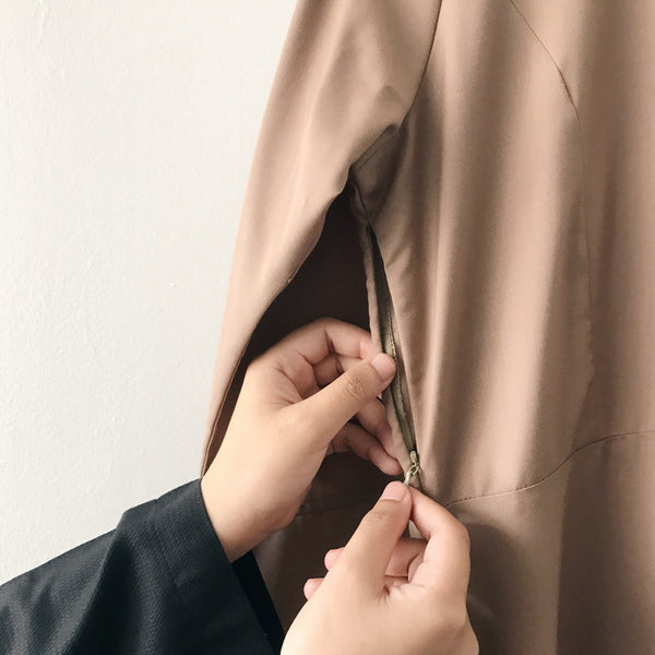 Cotton Flare Dress - Toffee