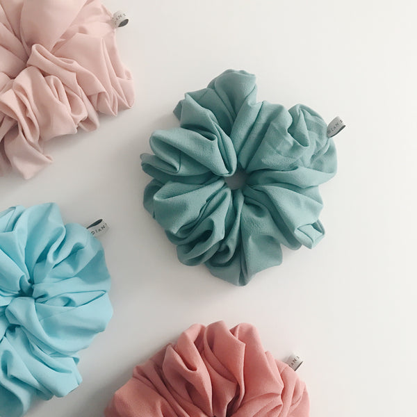 Pouf Set : Sherbet & Dusty Green