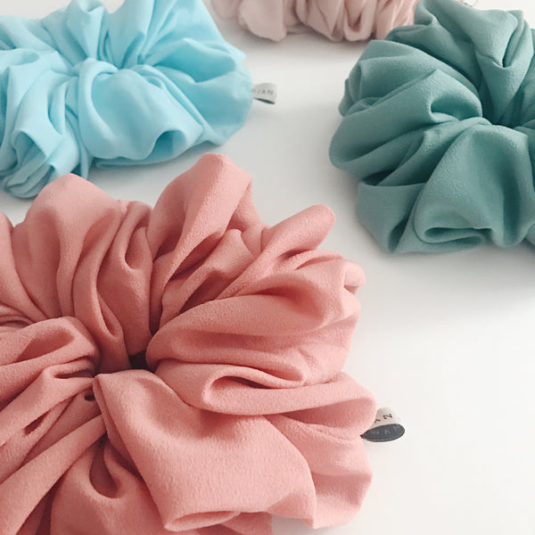 Pouf Set : Sherbet & Dusty Green