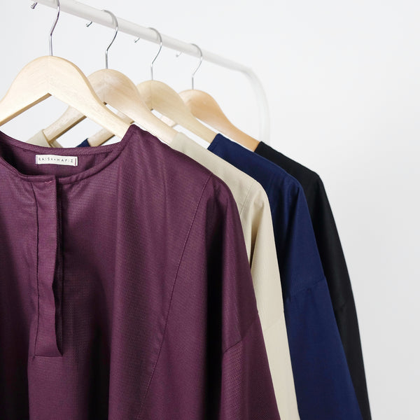 Stipple Kaftan : Burgundy