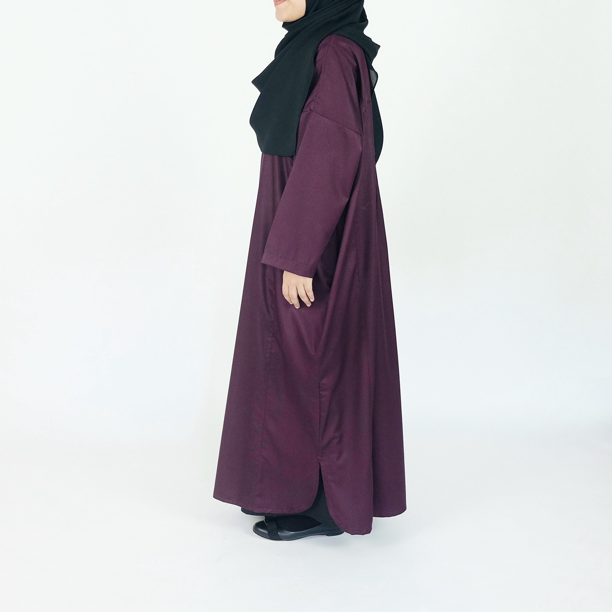 Stipple Kaftan : Burgundy