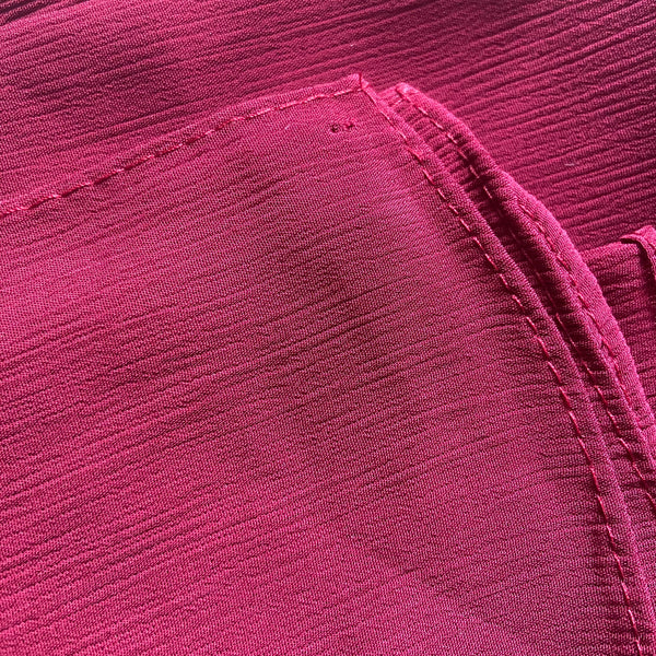 AS/IS - Textured Chiffon : Scarlet