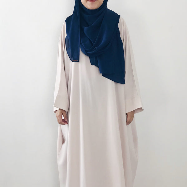 Textured Satin : Navy