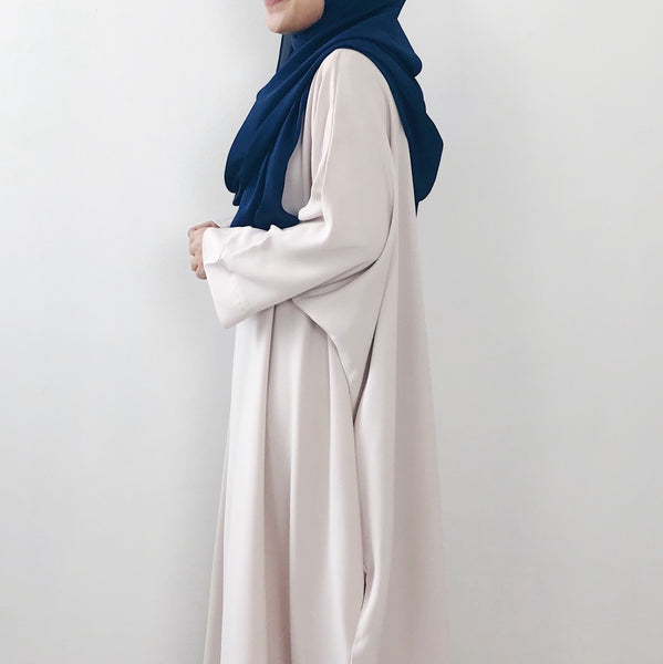 Textured Satin : Navy