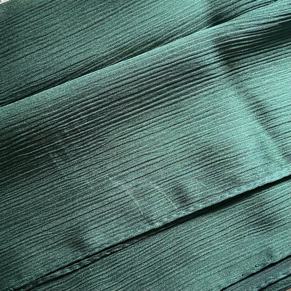 AS/IS - Textured Satin : Emerald