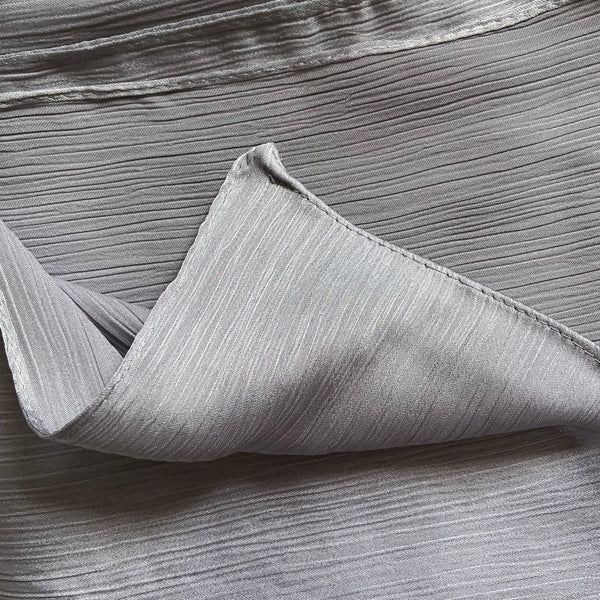 AS/IS - Textured Satin : Silver Mist