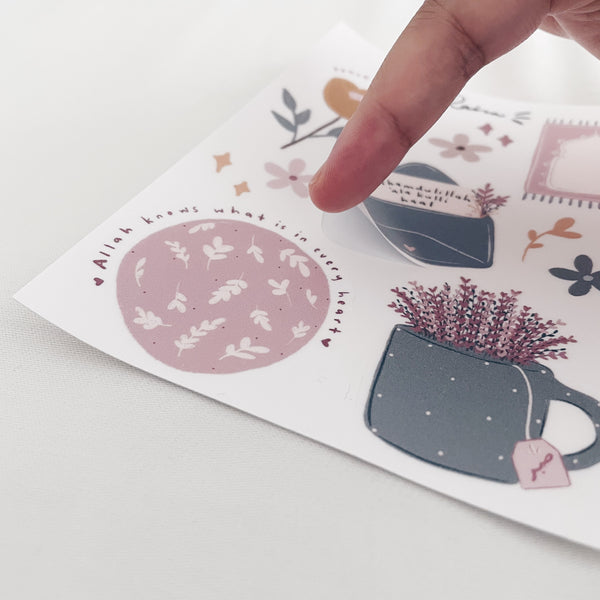 A6 Sticker Sheet : Floral