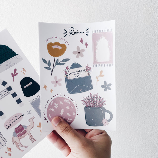 A6 Sticker Sheet : Floral